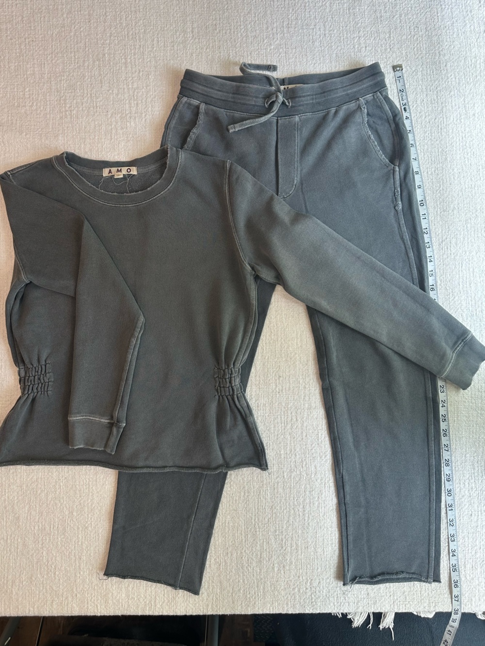 AMO Grey Crewneck Sweatshirt Set